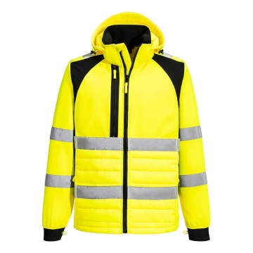 Jacheta de lucru Hi-Vis Eco Hybrid CD863 WX2, softshell, captusita, impermeabila