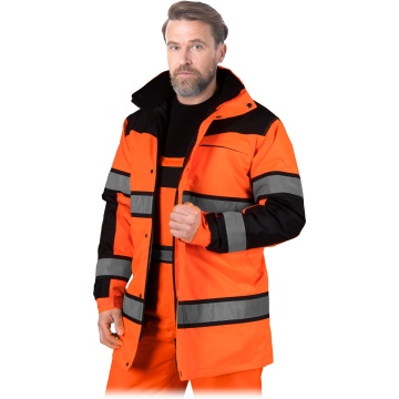 Jacheta de lucru MILLING lunga pentru barbati, Hi-ViS, impermeabila, termoizolanta