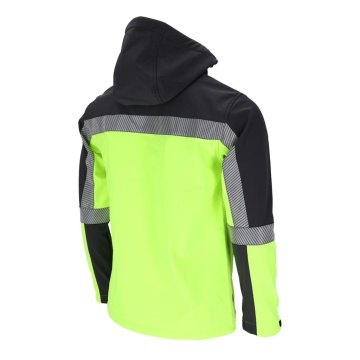 Jacheta de lucru softshell Pirol, captuseala fleece, gluga detasabila, elemente reflectorizante - Img 7