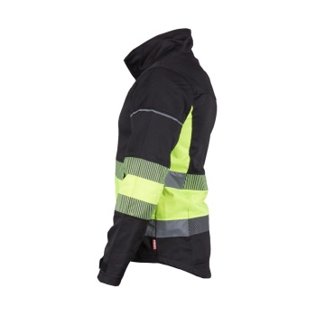 Jacheta de protectie BAX, material elastic, benzi reflectorizante, buzunare cu fermoar, vizibilitate sporita - Img 5