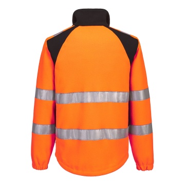 Jacheta fleece Hi-Vis Eco CD807 WX2, din poliester reciclat, reflectorizanta - Img 3
