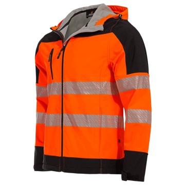 Jacheta softshell de inalta vizibilitate Nobel PRO 2.0, portocaliu neon - Img 4