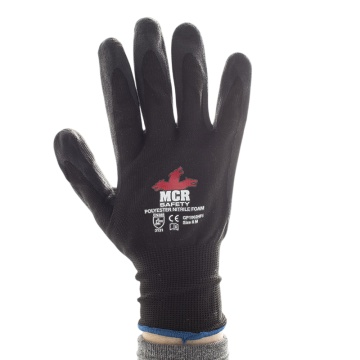 Manusi de protectie MCR Safety GP1002NF, poliester cu nitril spuma, aderenta ridicata - Img 2