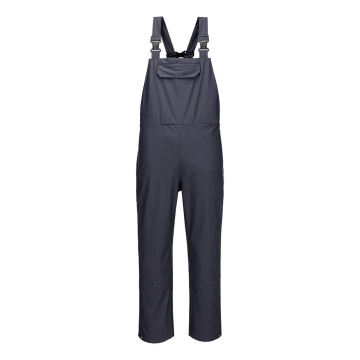 Pantaloni cu pieptar S653 Flexatex Chem, impermeabili, respirabili, protectie chimica