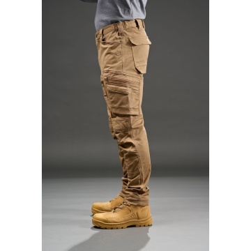 Pantaloni de lucru cargo KA323, bumbac elastic, 8 buzunare - Img 5