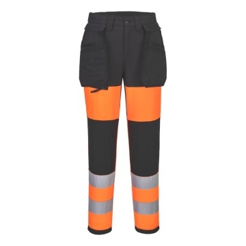 Pantaloni de lucru Hi-Vis cu buzunare holster CD858 WX2 Eco, stretch - Img 3