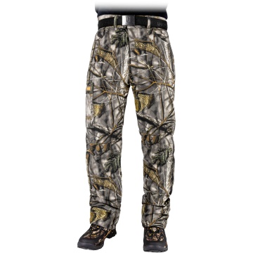 Pantaloni de lucru in talie Corner Winter, captusiti, din bumbac, cu protectie termica, rezistenta ridicata la uzura, regular fit, de iarna, camuflaj verde