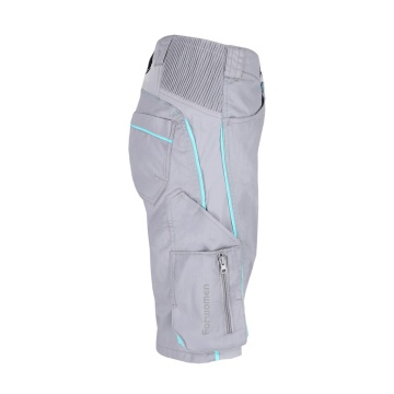 Pantaloni de lucru scurti dama FWNA, twill cu elastan, talie elastica, buzunare multiple - Img 6