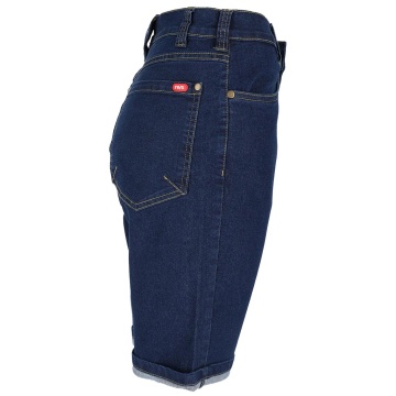 Pantaloni de lucru scurti dama JEANS-L777-TS, denim cu elastan, insertii Cordura - Img 6