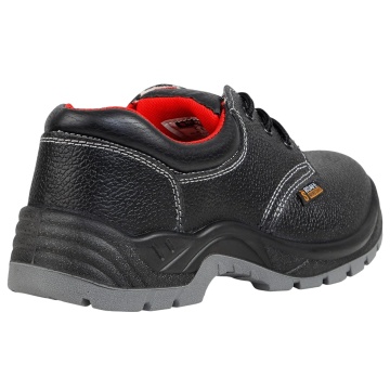 Pantofi de lucru Toledo BS Low O1, fara bombeu, piele, de vara, brant antistatic si detasabil, negri - Img 4