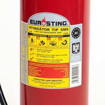 Stingator portativ SM9 cu spuma aeromecanica, 9 litri, focar 27A 233B - Img 3