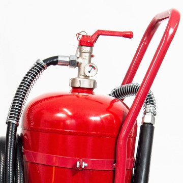 Stingator transportabil P50 cu pulbere ABC, 50 kg, jet peste 6 m - Img 2