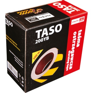Banda delimitare si semnalizare TASO200YB, galben/negru