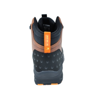 Bocanci de protectie Elite S3S ESD SC SR FO, cu bombeu din fibra de sticla, piele Crazy Horse, insertii Oxford, lamela antiperforatie, negru/maro - Img 5