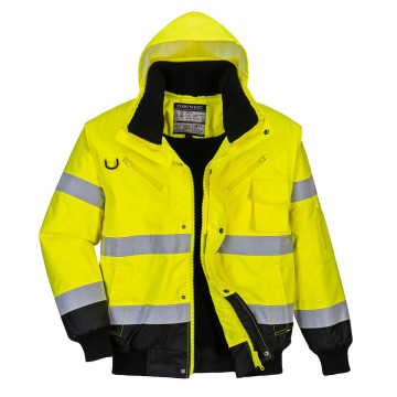 C465 - Jacheta Contrast Bomber Hi-Vis - Img 1