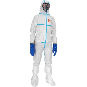 Combinezon de protectie COV-456, cu gluga, din polipropilena laminata microporoasa, pentru agricultura si industrie