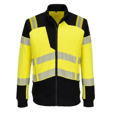 Hanorac de lucru Hi-Vis FR717 PW3 Modaflame Knit, ignifug, antistatic, cu fermoar