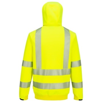 Hanorac de lucru Hi-Vis KX303 KX3 Sport cu fermoar, captusit, reflectorizant - Img 2