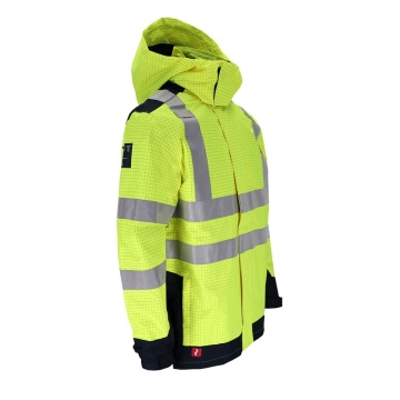 Jacheta de lucru MULTISTA 3in1 pentru barbati, Hi-Vis, multinorma, antistatica, ignifuga, impermeabila - Img 9
