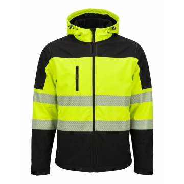 Jacheta softshell de inalta vizibilitate Seen-Y, softshell, galben neon/negru