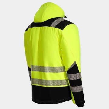 Jacheta softshell Revolt HV Winter, Hi-Vis, termoizolanta, reflectorizanta, gluga detasabila - Img 4