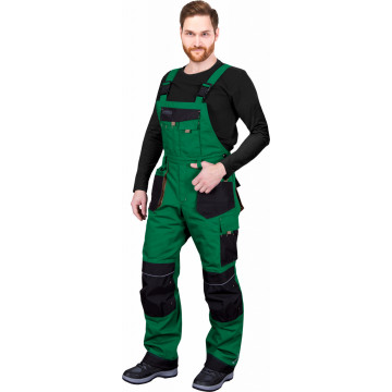 Pantaloni cu pieptar matlasati Formen Winter, buzunare scule, suport genunchiere, poliester si bumbac - Img 2