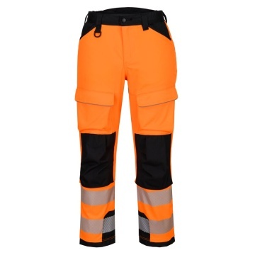 Pantaloni de lucru Hi-Vis T142 PW3 pentru utilizare cu ham, stretch, cu genunchi ranforsati - Img 3