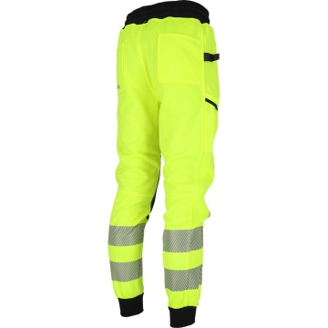 Pantaloni de lucru in talie Bremmen Hi-Vis, pentru barbati, din bumbac si poliester, cu insertii Rip-Stop, pentru logistica si industrie - Img 5