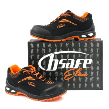 Pantofi de protectie ELAN Orange S3S SR FO, microfibra, amortizare E-TPU, bombeu fibra de sticla, cu lamela Kevlar, negru/portocaliu - Img 5