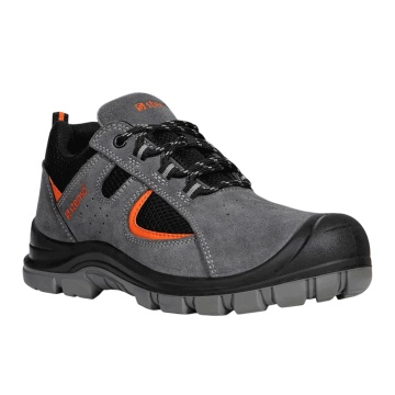 Pantofi de protectie Kastor 2.0 Grey Low S1, cu bombeu metalic, piele/textil, brant detasabil, gri - Img 3