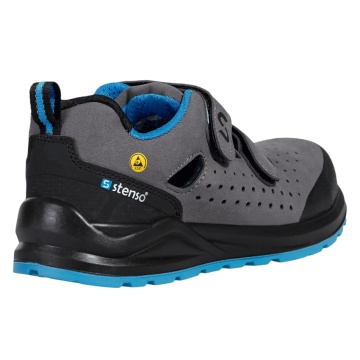 Sandale de protectie Jett S1PS ESD, din piele/mesh, bombeu fibra de sticla, lamela Kevlar®, de vara - Img 3