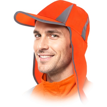 Sapca de protectie FluoSun cu cozoroc si protectie ceafa