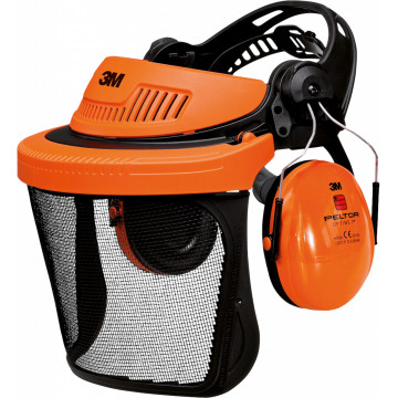 Set viziera si antifoane 3M Peltor G500V5CH510-OR
