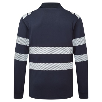 Tricou polo de lucru cu maneca lunga FR733 Modaflame, ignifug, antistatic, protectie ARC - Img 4
