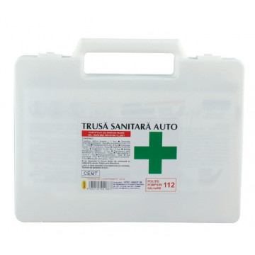 Trusa sanitara de prim ajutor auto (avizata MS si RAR)
