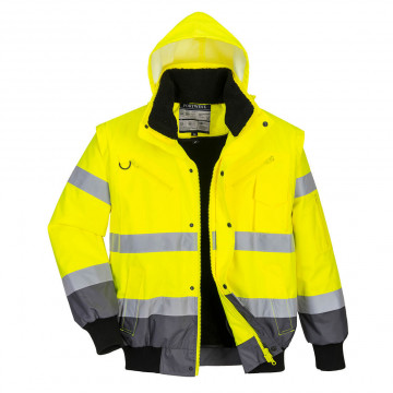C465 - Jacheta Contrast Bomber Hi-Vis - Img 4