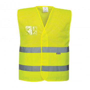 C494 - Vesta Half Mesh Hi-Vis - Img 1