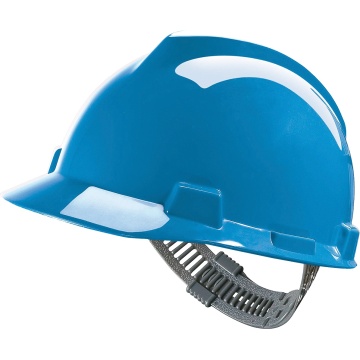 Casca de protecție V-GARD cu sistem Push-Key albastra