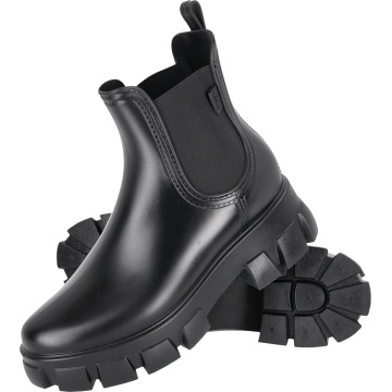 Cizme scurte HOSY pentru femei, PVC, tip Chelsea, insertie flexibila