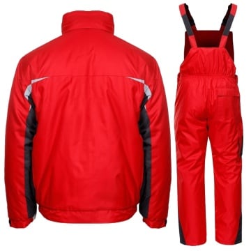 Costum de iarna Kastor Winter, rosu