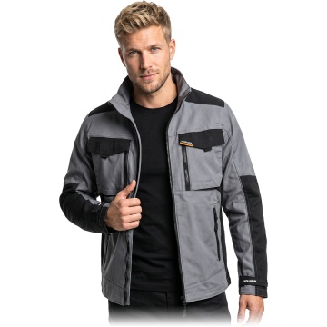 Jacheta de lucru HARVER AIR din bumbac cu elastan, ventilatie la spate, buzunare multiple si elemente reflectorizante