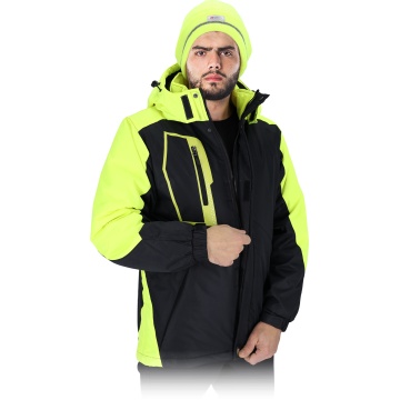 Jacheta de lucru vatuita HOLM, gluga detasabila, captuseala fleece, elemente reflectorizante