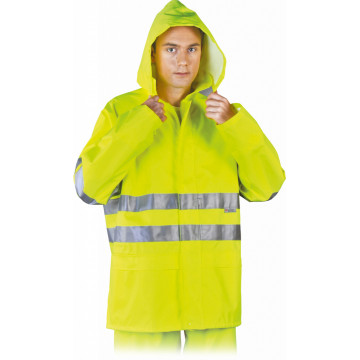 Jacheta de protectie Fluer, impermeabila, HiVis
