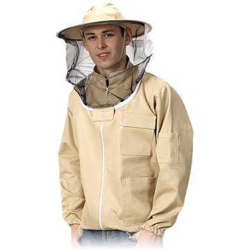 Jacheta de protectie pentru apicultura cu palarie cu fermoar Bee-Jac22