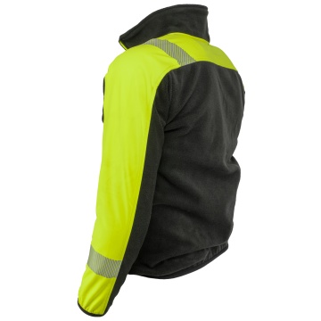 Jacheta fleece Hollman Hi-Vis, negru/gri - Img 3