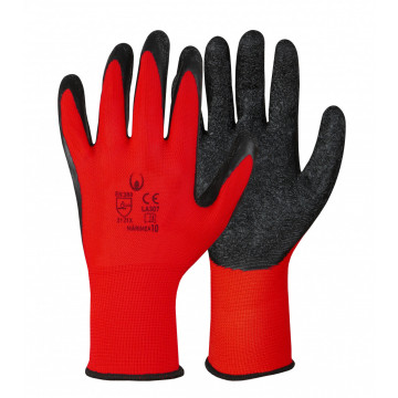 Manusi de protectie Martela, poliester cu latex poros, aderenta ridicata, EN 388 2121