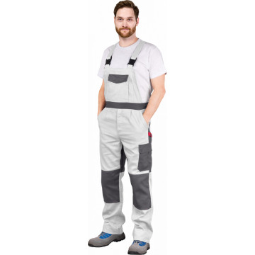 Pantaloni cu pieptar Bomull