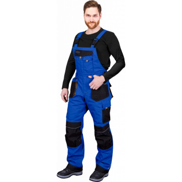Pantaloni cu pieptar matlasati Formen Winter, buzunare scule, suport genunchiere, poliester si bumbac - Img 3