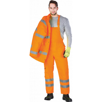 Pantaloni cu pieptar S-Vis, HiVis - Img 2