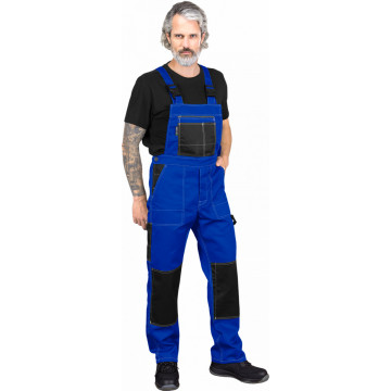 Pantaloni de lucru cu pieptar Multi Master, de barbati, cu suport pentru genunchiere, buzunare multiple, bretele reglabile, toamna/vara
